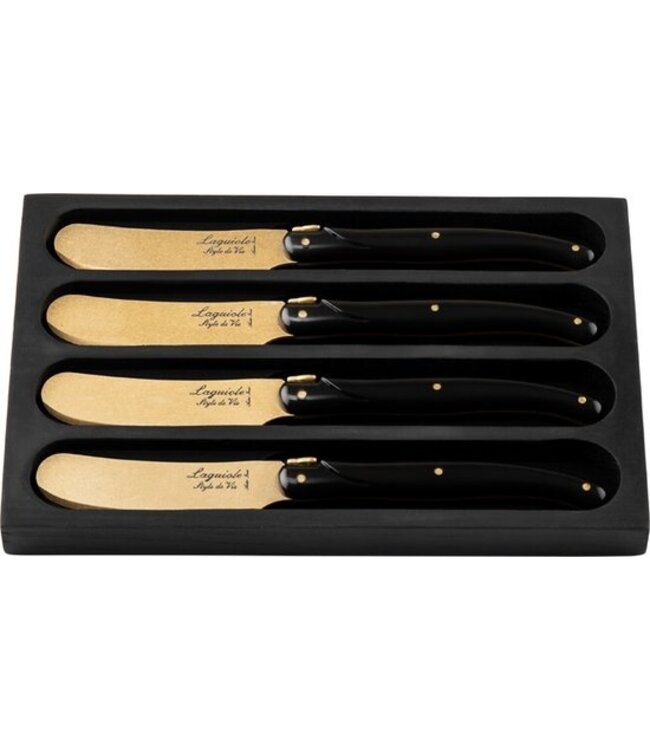 Laguiole Style de Vie Buttermesser Prestige Line - 4-teilig - Gold