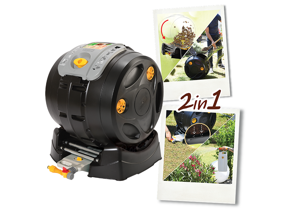 zu B günstig Kaufen-EasyMix 2-in-1 Komposter Tumbler-Komposter. EasyMix 2-in-1 Komposter Tumbler-Komposter <![CDATA[Der EasyMix 2in1-Trommelkomposter, der Küchen- und Gartenabfälle mühelos in Kompost umwandelt, um den Boden in Ihrem Garten anzureichern und ihn gesünder z