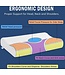 Fuegobird Memory Foam Waves Contour Pillow gegen Nackenschmerzen - Ergonomisches orthopädisches Kissen - für Kopf, Nacken und Schultern - Schlafzimmerkissen - Schlafkissen - Memory Foam - Optimale Unterstützung - 60x40cm - Besserer Nachtschlaf