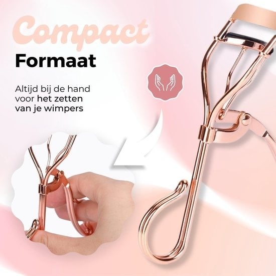8719992764273 - Professionelle Wimpernzange mit 5 Silikonpads - Deluxe Modell - Wimpern - Schwung - Wimpernzangenpads - Rose Gold 8719992764273 - Professionelle Wimpernzange mit 5 Silikonpads - Deluxe Modell - Wimpern - Schwung - Wimpernzangenpads - Rose Gold