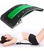 EarKings Rückenstrecker-Massagegerät mit weichen Massagepads - verstellbarer Rückenstrecker für optimale Entspannung - Grün