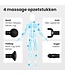 Auronic Massage Gun - Massagegerät - Professional - 4 Aufsätze und Etui - Massage Gun - Ganzkörper - Dunkelgrau