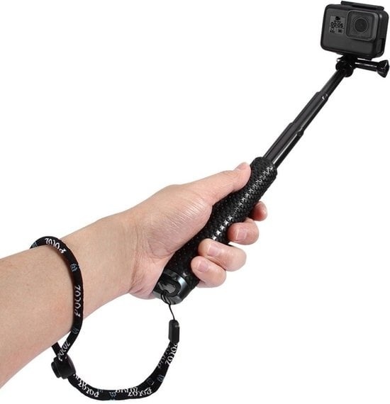 Universal  günstig Kaufen-Garpex® Universal Selfie Stick XL - Ausziehbar bis zu 95cm - Geeignet für verschiedene Action-Kameras - Universal - Wasserdicht - Schwarz. Garpex® Universal Selfie Stick XL - Ausziehbar bis zu 95cm - Geeignet für verschiedene Action-Ka