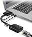 Techvavo® VGA (+ Audio) zu HDMI Konverter Universal - Mit 3.5MM Klinke Aux & USB Stromkabel - Analog zu Digital Video Konverter - Stecker zu Buchse - 1080P Full HD - inklusive USB Stromkabel