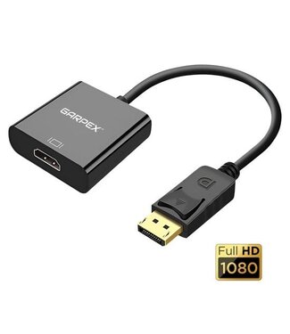 Garpex Garpex® DisplayPort zu HDMI Adapter - DP zu HDMI - Full HD 1080p Konverter