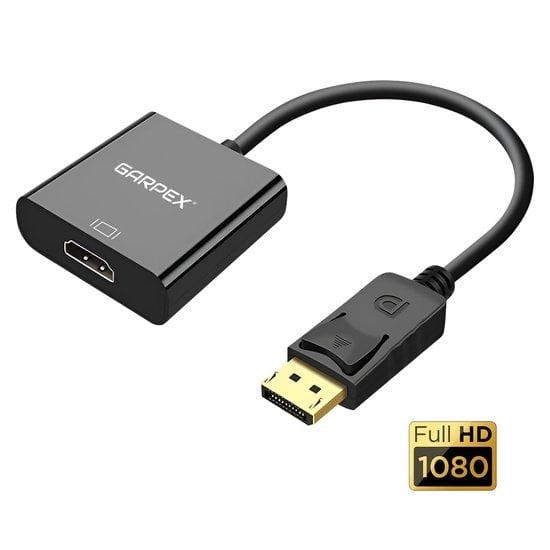 Adapter HDMI günstig Kaufen-Garpex® DisplayPort zu HDMI Adapter - DP zu HDMI - Full HD 1080p Konverter. Garpex® DisplayPort zu HDMI Adapter - DP zu HDMI - Full HD 1080p Konverter <![CDATA[Möchten Sie von nun an die Möglichkeit haben, DisplayPort in HDMI umzuwandeln, aber