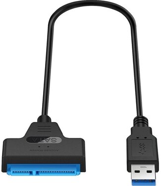 Garpex Garpex® USB 3.0 zu SATA Adapter - Datenkabel für Festplatten - SATA 7+15 22 Pin Kabel