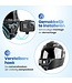 Garpex® Helmhalterung für Motorrad und Fahrrad - Universal - Geeignet für alle Action-Kameras - Helmgurt
