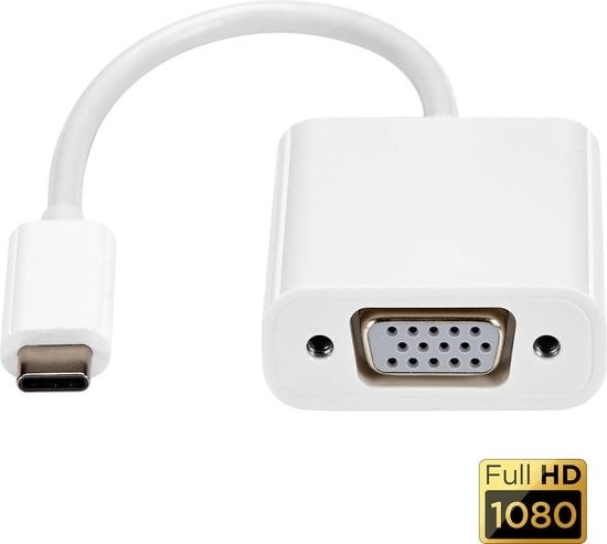 USB mit günstig Kaufen-Garpex® USB-C zu VGA Adapter - Full HD 1080p - Stecker zu Buchse - Weiß. Garpex® USB-C zu VGA Adapter - Full HD 1080p - Stecker zu Buchse - Weiß <![CDATA[Mit dem USB-C-zu-VGA-Adapter von Garpex® können Sie das Bild von einem USB-C-Ge