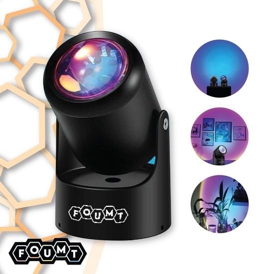 PRO Schwarz günstig Kaufen-Foumt Sunset Lampe Rainbow S2 - Projektor - Sunset Projektorlampe - Sunset Lampe - Schwarz. Foumt Sunset Lampe Rainbow S2 - Projektor - Sunset Projektorlampe - Sunset Lampe - Schwarz <![CDATA[Diese schöne Projektorlampe sorgt für das ultimative Entspann