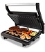 Tomado TGC2001S - Kleiner Kontaktgrill - Griller - Sandwichmaker - Antihaftbeschichtung - Schwimmende Abdeckung - 750 Watt - Schwarz/RVS