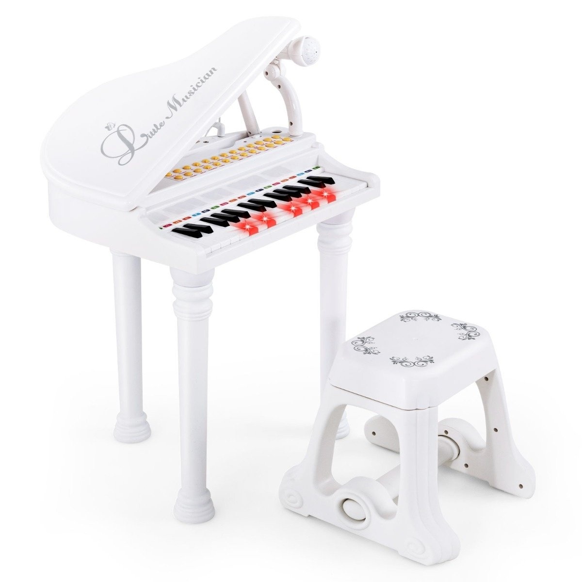 und Tastatur günstig Kaufen-Coast tragbares Spielzeugklavier mit Hocker elektronische Klaviertastatur 35 x 30 x 55 cm weiß. Coast tragbares Spielzeugklavier mit Hocker elektronische Klaviertastatur 35 x 30 x 55 cm weiß <![CDATA[Gönnen Sie Ihren Kindern eine wunderbare Mus