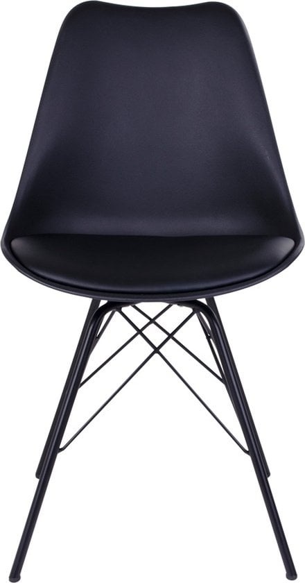 5713917002955 - Oslo Esszimmerstuhl Vegan Leder Schwarz - Set von 2 5713917002955 - Oslo Esszimmerstuhl Vegan Leder Schwarz - Set von 2