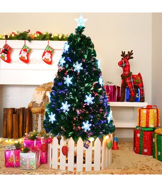 Coast Coast Christmas Tree LED 120/150/210 cm künstlicher Weihnachtsbaum mit Farbwechsler aus Fiberglas grün-1550 cm
