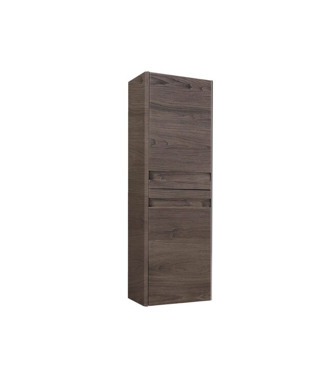 Allibert Säulenschrank mit 2 Türen - 130x35x40 cm - Nussfarbe Barcelona