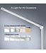LED-Tischleuchte - kabelgebunden - kabelloses Laden für Telefon - dimmbar - klappbar - Smart Touch - Qi-Technologie - weiß