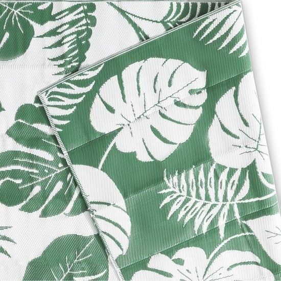 in Green günstig Kaufen-Goliving Outdoor-Teppich Green Flora - Gartenteppich - Outdoor-Teppich - Teppich - Gartenteppich - Reversibel - Inkl. Tragetasche - 183 x 290 cm - Grün/Weiß. Goliving Outdoor-Teppich Green Flora - Gartenteppich - Outdoor-Teppich - Teppich - Gart