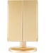 Fuegobird Schminkspiegel mit Beleuchtung - dimmbar - Waschtisch - für Make-up - inkl. 10x Vergrößerung - mit Organizer - LED