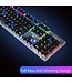 AULA S2016 - Mechanische RGB-Gaming-Tastatur - QWERTY - Blauer Schalter