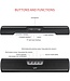 HXSJ Q3 Soundbar PC-Lautsprecher - AUX / Bluetooth kabellos - für Desktop-Computer / Notebooks / Smart TVs / Projektoren - Schwarz