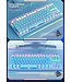K2 RGB mechanische Gaming-Tastatur - Geeignet für Windows/Mac - blauer Schalter