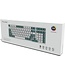Fuegobird K3 Mechanische Gaming-Tastatur - 100Tasten - Roter Schalter - QWERTY - Mechanische RGB-Hintergrundbeleuchtung - Weiß/Grün