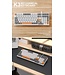 Fuegobird K3 Mechanische Gaming-Tastatur - 100 Tasten - Roter Schalter - QWERTY - Mechanische Tastatur mit RGB-Hintergrundbeleuchtung - Weiß/Orange