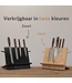 Dymund Messerblock - Magnetisch - Messerhalter ohne Messer - Messermagnet - Bambus - Schwarz