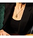 Laura Ferini Damenhalskette Faccina Gold - Goldene Halskette mit Anhänger - 18K Gelbgold vergoldet - Halskette - Halskette - Schmuck - Accessoires - Damenhalskette mit Anhänger