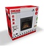 Classic Fire Elektrische Sfeerhaard Chicago - Kachel 1800W - Haard zonder Schouw - LED Vlammen - Zwart