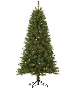 Giftsome Giftsome Weihnachtsbaum - Künstlicher Weihnachtsbaum mit Led-Lichtern - biegsame Äste - warmweißes Licht - 215 CM - Grün