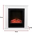 alpina Electric Atmosphere Fireplace Geneva - Kamin mit Feuerstelle - LED-Flammen - 1800W - Weiß