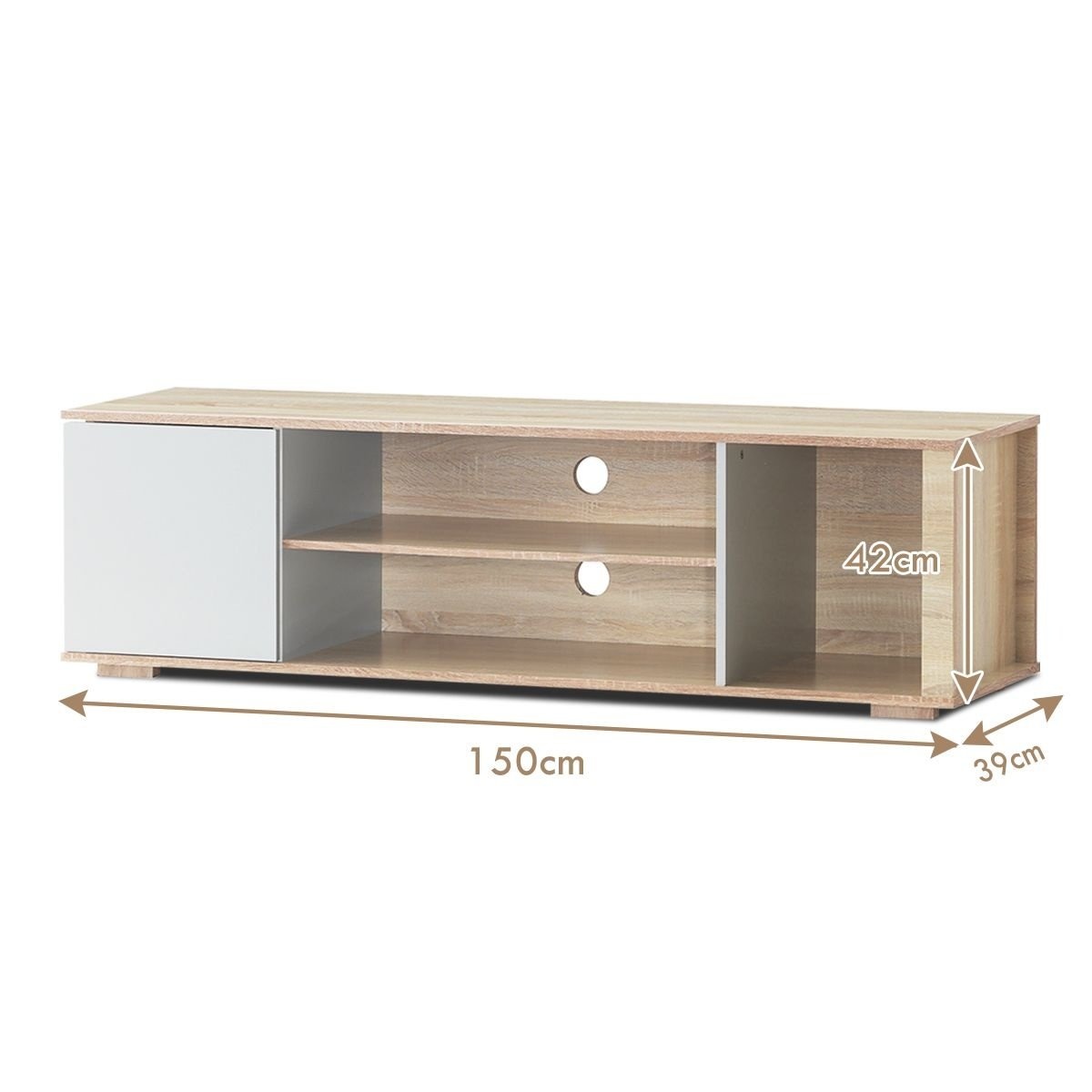 0794094544327 - TV Furniture - Aufbewahrungsschrank - Modern - 150 x 39 x 42 cm - MDF 0794094544327 - TV Furniture - Aufbewahrungsschrank - Modern - 150 x 39 x 42 cm - MDF