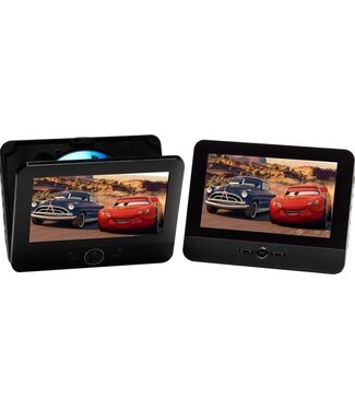 Denver Denver Tragbarer DVD-Player für das Auto - 7 Zoll - 2 Bildschirme - inkl. Kopfstützenhalterung - MTW754TWIN