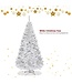 Coast Weihnachtsbaum Künstlicher Tannenbaum Weihnachtsbaum mit Metallständer 150-240 cm Weiß-180 cm
