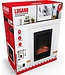 Classic Fire Elektrische Sfeerhaard Lugano - Kachel 1800W - Haard met Schouw - LED Vlammen - Zwart