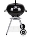 BBQ Collection Holzkohlegrill - Kugelgrill 45 x 60 Zentimeter - Rundgrill - Grill auf Rädern - Schwarz - Metall