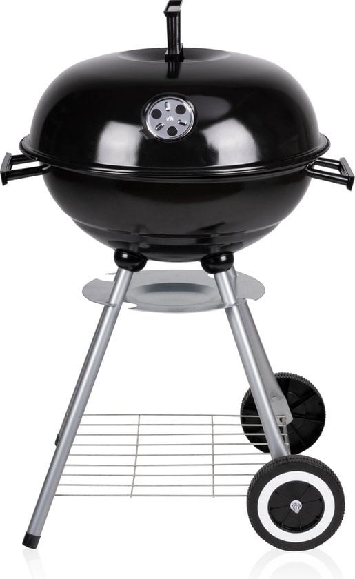 Kugelgrill günstig Kaufen-BBQ Collection Holzkohlegrill - Kugelgrill 45 x 60 Zentimeter - Rundgrill - Grill auf Rädern - Schwarz - Metall. BBQ Collection Holzkohlegrill - Kugelgrill 45 x 60 Zentimeter - Rundgrill - Grill auf Rädern - Schwarz - Metall <![CDATA[Mit diesem 