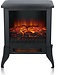 Classic Fire Elektrokamin Verona - Elektrischer Kamin 2000W - mit Heizung und Kaminfeuer - Deko Kamin mit LED Beleuchtung - Einstelbarrer Thermostat - Inkl. Fernbedienung - 38 x 23 x 46 cm - Schwarz