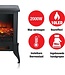 Classic Fire Elektrokamin Verona - Elektrischer Kamin 2000W - mit Heizung und Kaminfeuer - Deko Kamin mit LED Beleuchtung - Einstelbarrer Thermostat - Inkl. Fernbedienung - 38 x 23 x 46 cm - Schwarz