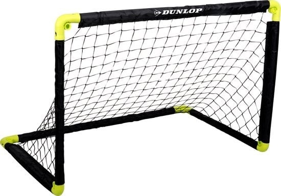 Dunlop Fußballtor - 90 x 59 x 61cm - Fußballtor faltbar - schwarz/gelb