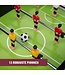 Umbro Tafelvoetbal - Tafelmodel - met 12 Spelers - Incl. 2 Mini Voetballen - Tafelvoetbalspel - Zwart