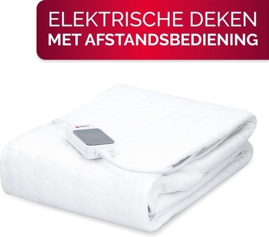 alpina Electric Blanket - Wärmedecke - 3 Stufen - waschbar - 1-Person - 150x80cm