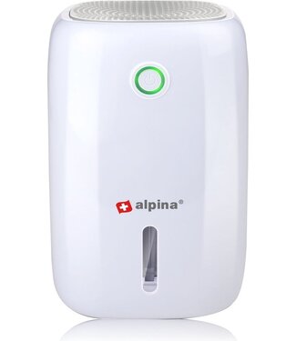 Alpina alpina Mini-Luftentfeuchter - Luftentfeuchter - 330 ML pro Tag - Abnehmbarer Wassertank - Weiß