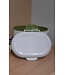 Kompost Caddy-GFT Abfallbehälter - 24x18x17cm - Weiß/Grün