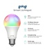 Gologi Smart E27 Bulb Lamp 4 pcs - Smart WiFi - Intelligente LED-Beleuchtung - Dimmbar - Millionen von Farben - RGB - Steuerung über mobile App - Umgebungsbeleuchtung - 800 Lumen