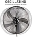 Lifetime Air Statiefventilator - 230V - Hoogte 125-145 CM - Driepoot Statief - 3 Snelheden - Oscillerende Functie - Kantelbaar - Zilver