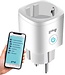 Gologi Smart Plug - Smart Plug - Zeitschaltuhr & Energiezähler - WIFI - Google Home & Amazon Alexa - Weiß