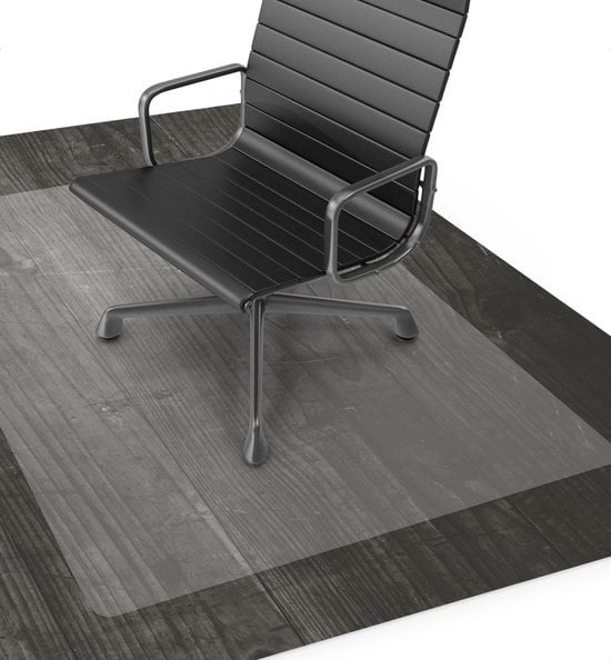 Goliving Bodenschutzmatte Bürostuhl - Bürostuhlmatte - PVC - schallabsorbierend - für harte Böden - 90 x 120 cm - Transp