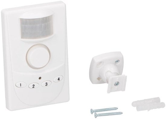 8711252069647 - Funk-Bewegungsmelder mit Alarm - 4-stelliger Code - 100 dB Sirene - 5 Meter Reichweite 8711252069647 - Funk-Bewegungsmelder mit Alarm - 4-stelliger Code - 100 dB Sirene - 5 Meter Reichweite